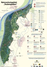 Karte des Naturschutzgebietes Taubergießen Karte des Naturschutzgebietes Taubergießen